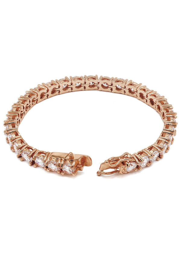 Womens Lab Grown Diamond Tennis Bracelet - 14K Rose Gold