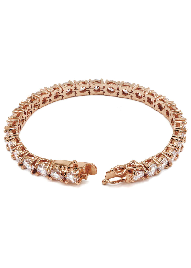 Womens Lab Grown Diamond Tennis Bracelet - 14K Rose Gold