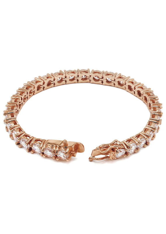 Womens Lab Grown Diamond Tennis Bracelet - 14K Rose Gold