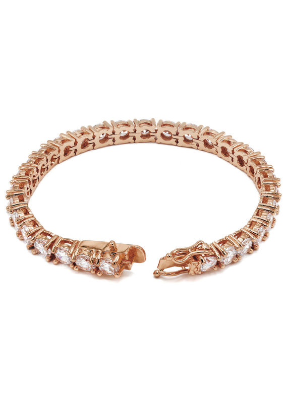 Lab Grown Diamond Tennis Bracelet - 14K Rose Gold