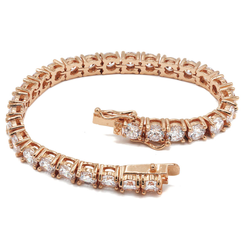 Lab Grown Diamond Tennis Bracelet - 14K Rose Gold