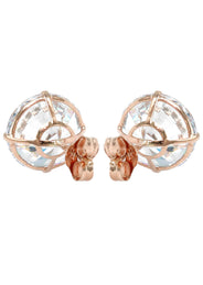 Lab Grown Diamond Stud Earrings - 14K Rose Gold