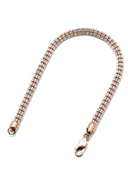 14K Rose Gold Ice Bracelet