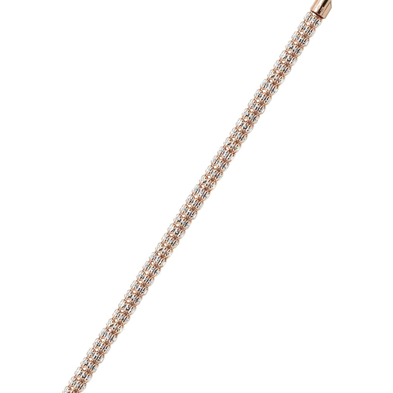 14K Rose Gold Ice Bracelet