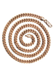 Silver Chain - Mens Rose Gold Chain / Miami Cuban Link Chain