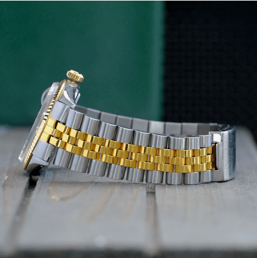 Rolex Datejust | 36MM | Black Diamond Dial | Two Tone |  Jubilee Band