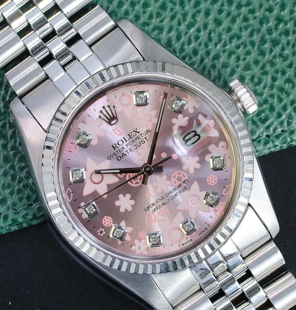 Rolex Datejust Watch | 36MM | Diamond Flower Dial | Jubilee Band