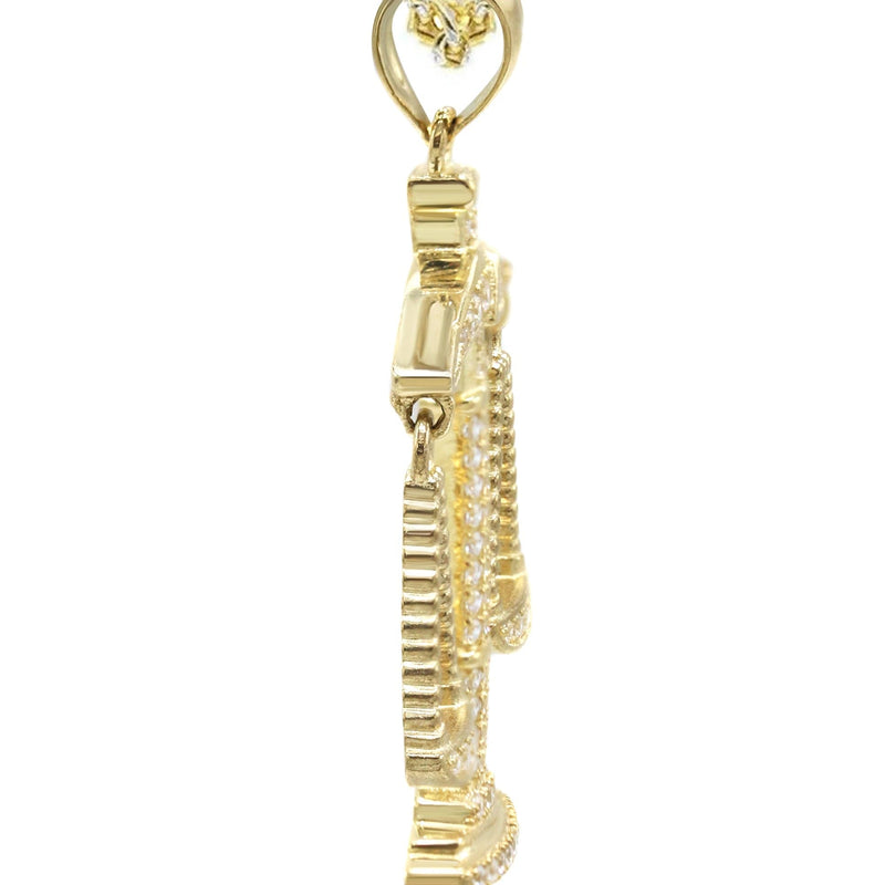 10K Yellow Gold Scales Of Justice Necklace | Appx. 15 Grams