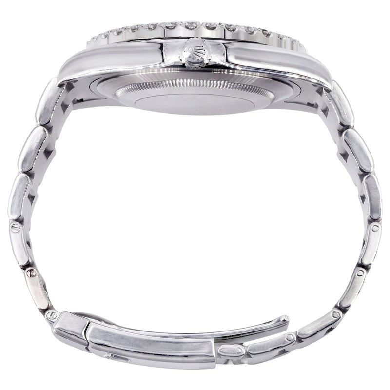 Womens Rolex Datejust II Watch | 41 MM | Silver Roman Numeral Dial | Two Row | Oyster Band