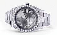Rolex Datejust II Watch | 41 MM | Custom Silver Roman Dial | Oyster Band