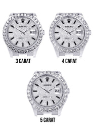 Rolex Datejust II Watch | 41 MM | Custom Full Diamond Dial | Oyster Band