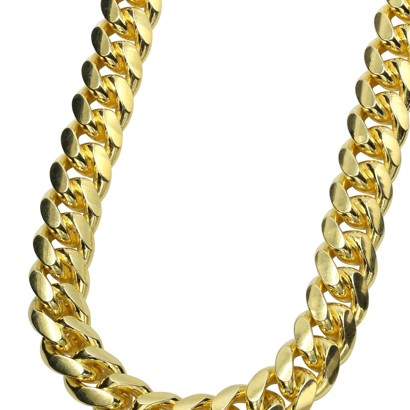 Silver Chain - Mens Gold Chain / Miami Cuban Link Chain / 7 MM