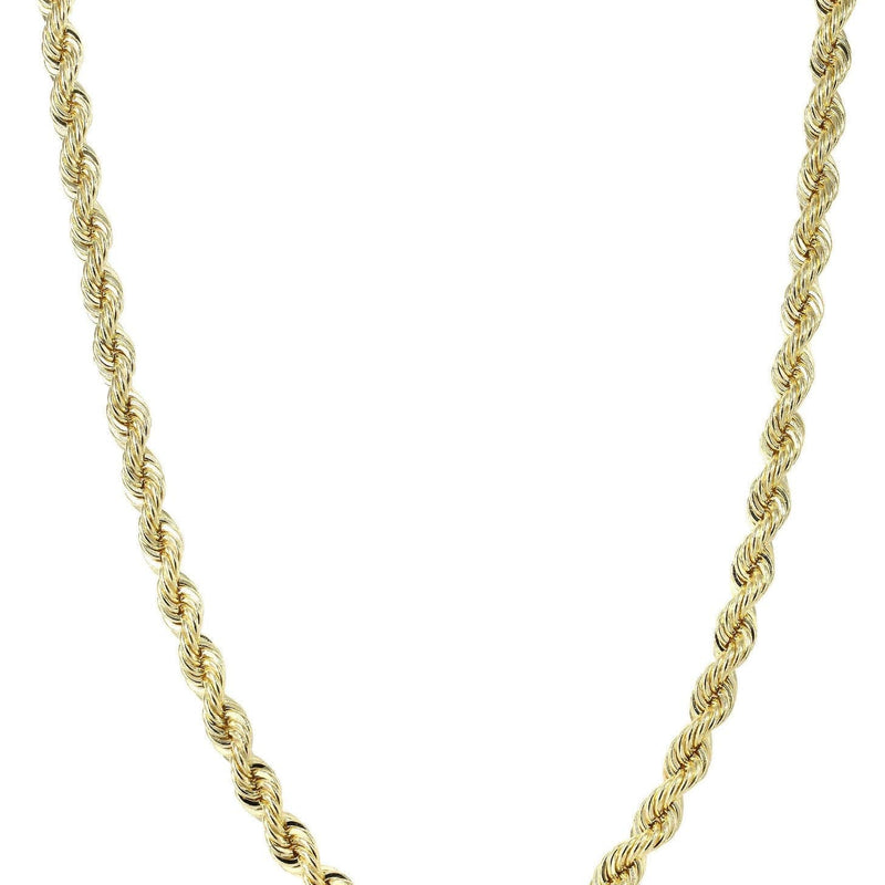 Solid Rope Chain - 14K Gold