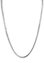 Mens Solid Franco Chain 10K White Gold