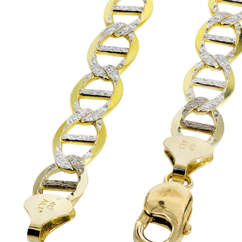 Gold Chain - Womens Diamond Cut Mariner Chain 10K Gold