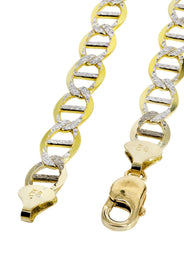 Gold Chain - Womens Diamond Cut Mariner Chain 10K Gold