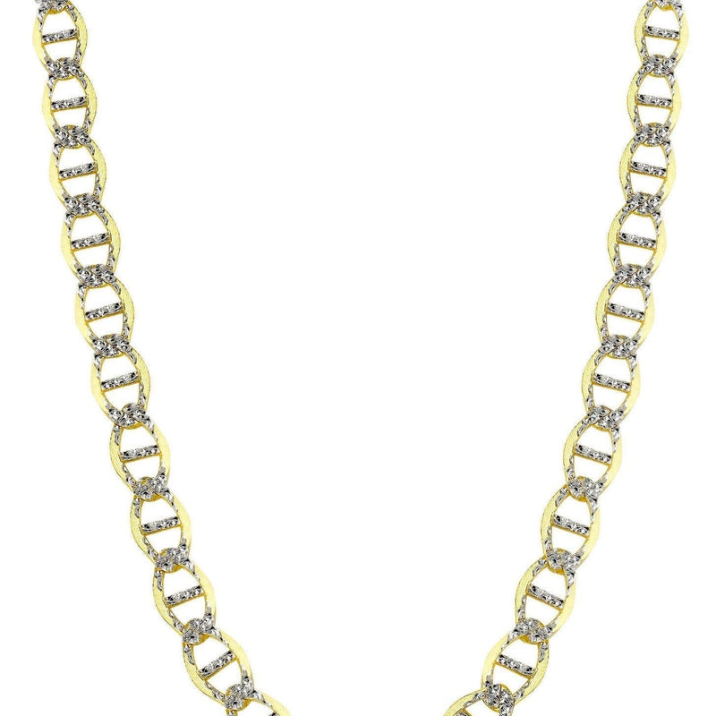 Gold Chain - Womens Diamond Cut Mariner Chain 10K/14K Gold