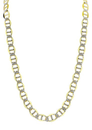 Gold Chain - Womens Diamond Cut Mariner Chain 10K/14K Gold
