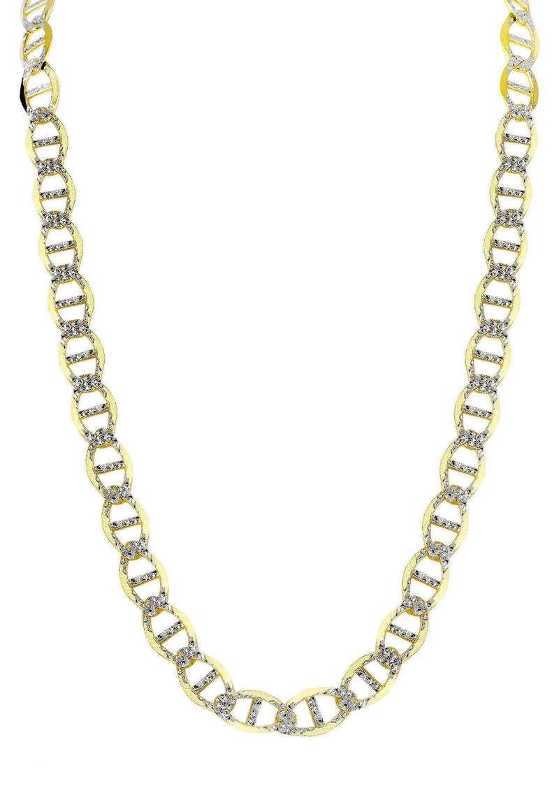 Gold Chain - Womens Diamond Cut Mariner Chain 10K/14K Gold