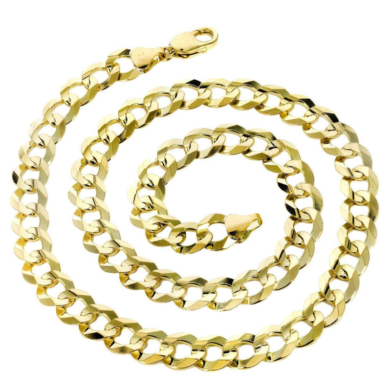 Womens Gold Chain - Solid Cuban Link 10K/14K Gold