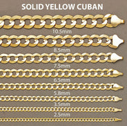 14K Gold Bracelet Solid Cuban Curb Link For Women