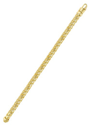 14K Gold Bracelet Solid Franco