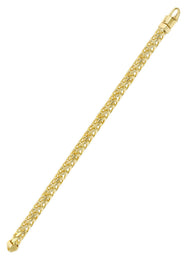 Solid Womens Franco Bracelet 10K Yellow Gold