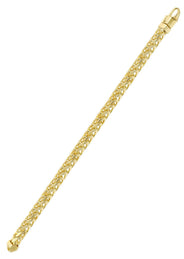 Solid Womens Franco Bracelet 10K/14K Yellow Gold