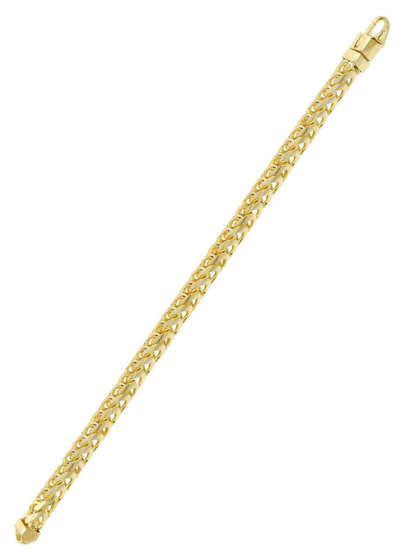 14K Gold Bracelet Solid Franco For Women