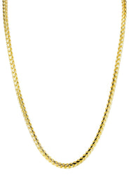Gold Chain - Womens Solid Franco Chain 10K Yellow Gold