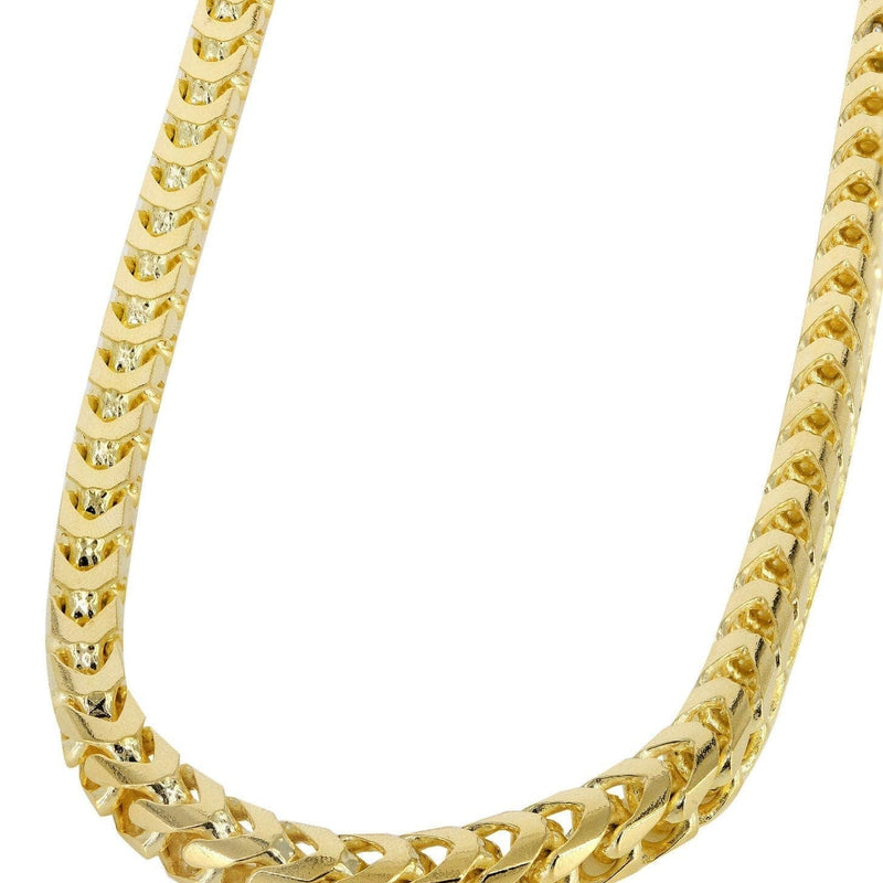 Gold Chain - Womens Solid Franco Chain 10K/14K Yellow Gold