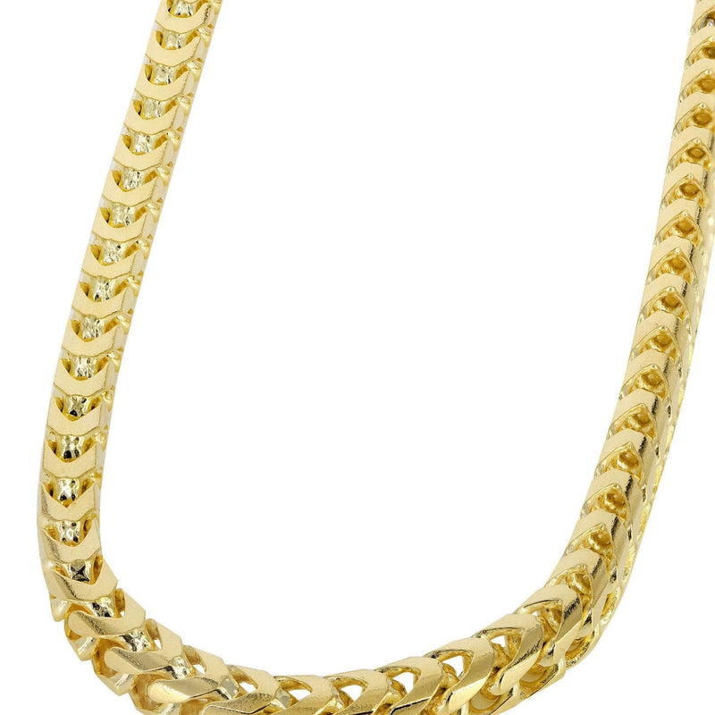 Mens Solid Franco Chain 14K Gold