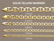 14K Gold Bracelet Solid Mariner