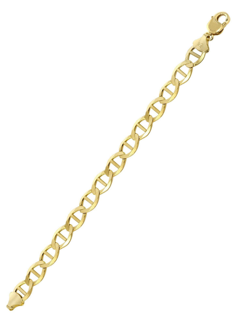 Solid Womens Mariner Bracelet 10K/14K Yellow Gold