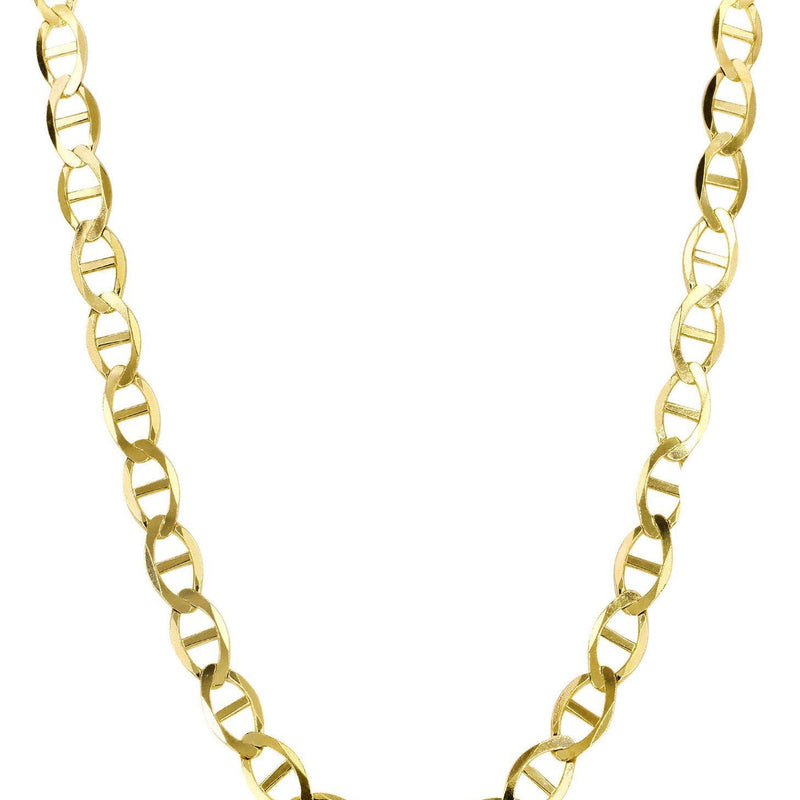 Womens 14K Gold Chain - Solid Mariner Chain