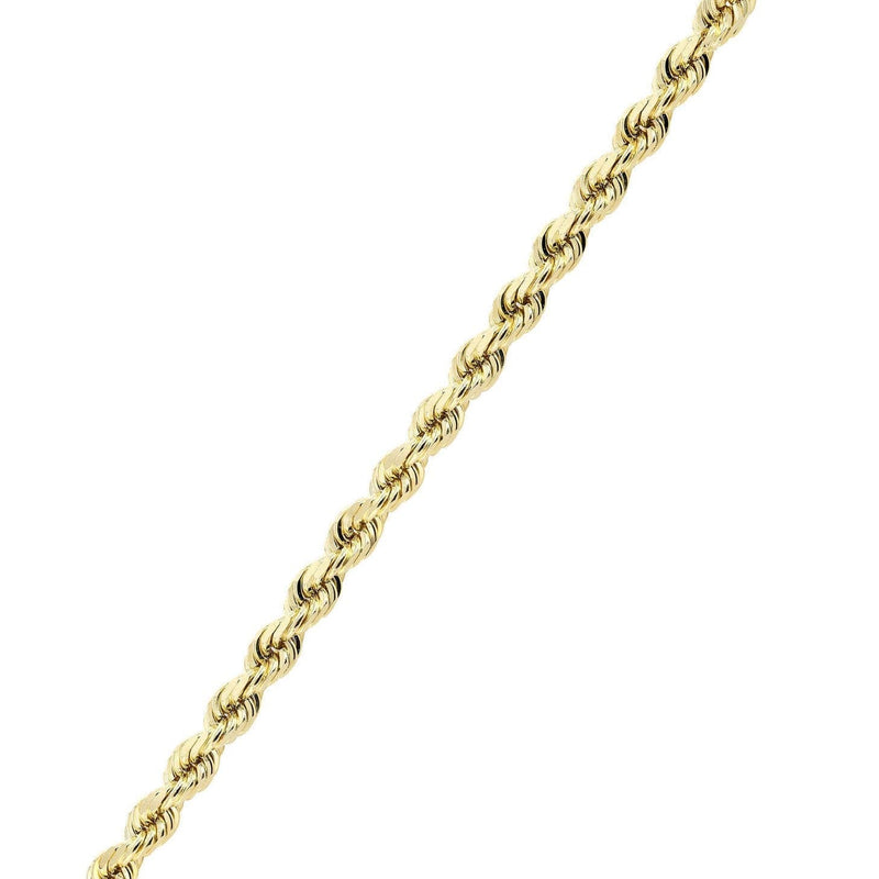 14K Gold Bracelet Solid Rope
