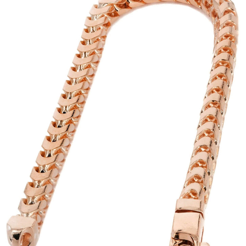 14K Rose Gold Bracelet Solid Franco