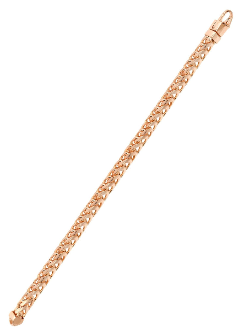 14K Rose Gold Bracelet Solid Franco For Women