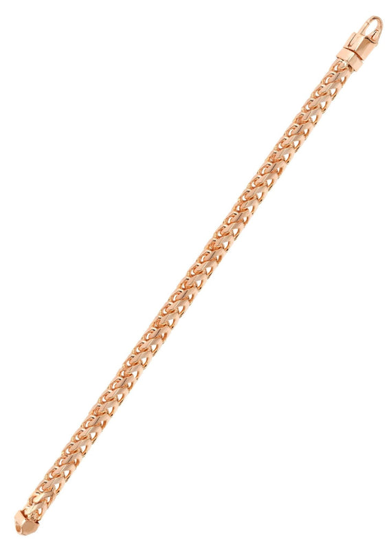 14K Rose Gold Bracelet Solid Franco For Women