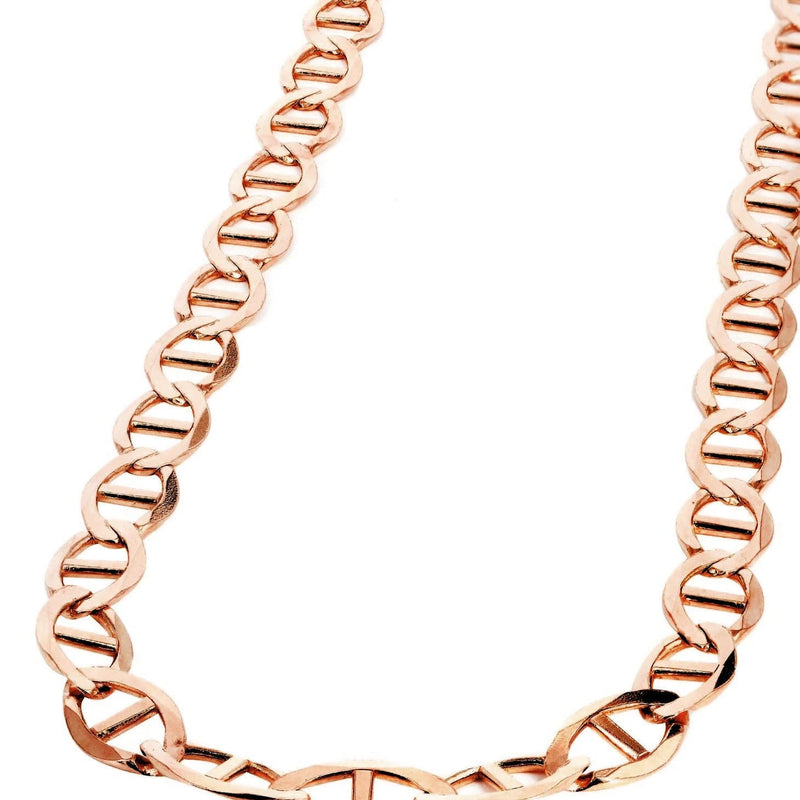 Solid Mariner Chain - 14K Rose Gold Chain