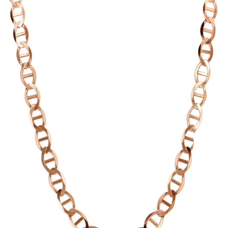Solid Mariner Chain - 14K Rose Gold Chain