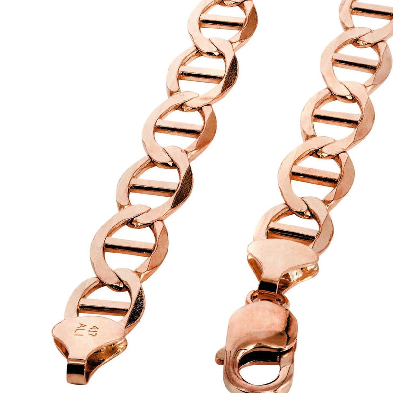 Solid Mariner Chain - 14K Rose Gold Chain