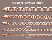 Solid Mariner Chain - 14K Rose Gold Chain