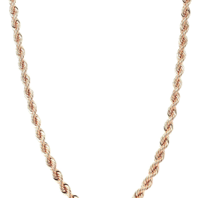 Solid Rope Chain - 14K Rose Gold Chain