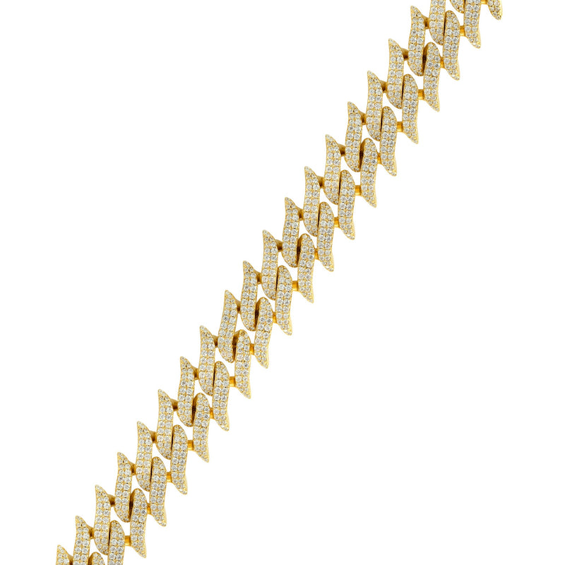 Silver Gold Spiked Barbed Wire Bracelet