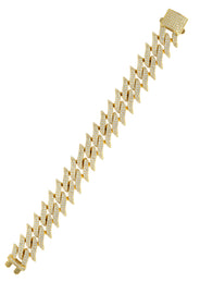 Silver Gold Spiked Barbed Wire Bracelet