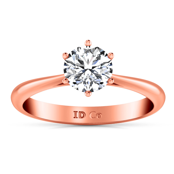 Solitaire Diamond Engagement Ring Alexa  14K Rose Gold