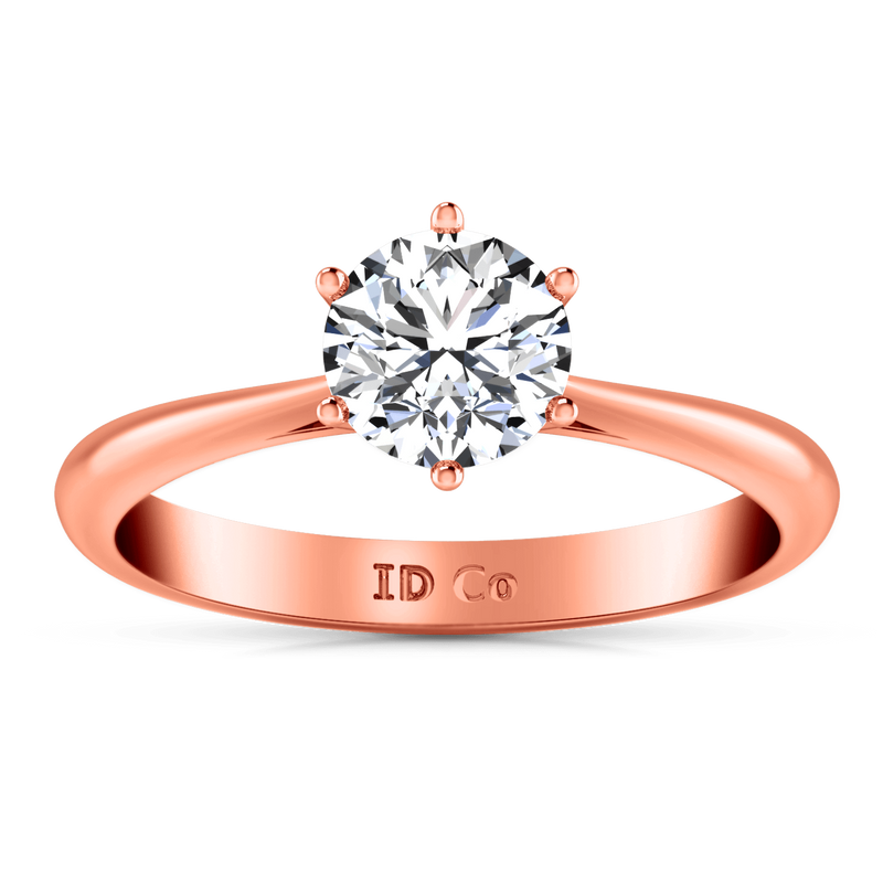 Solitaire Diamond Engagement Ring Alexa  14K Rose Gold