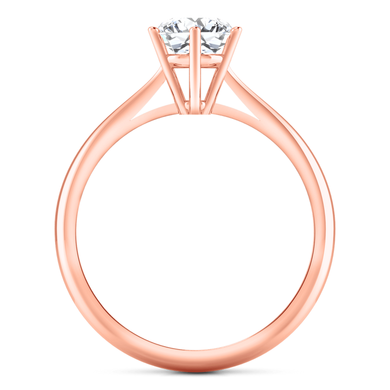 Solitaire Diamond Engagement Ring Alexa  14K Rose Gold