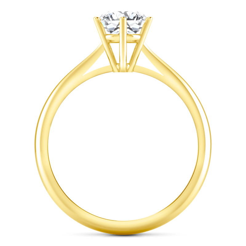 Solitaire Diamond Engagement Ring Alexa  14K Yellow Gold